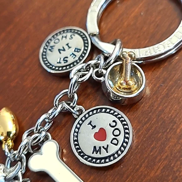 I Love My Doberman Keychain with Charms - NEW - Picture 5 of 11